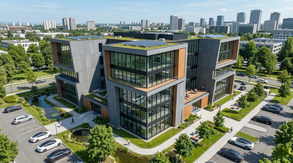 Edifício modular de alto padrão finalizado