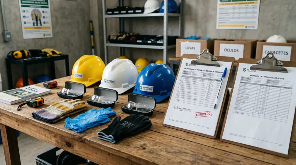Equipamentos de proteção individual (EPI) exigidos pelas normas de segurança