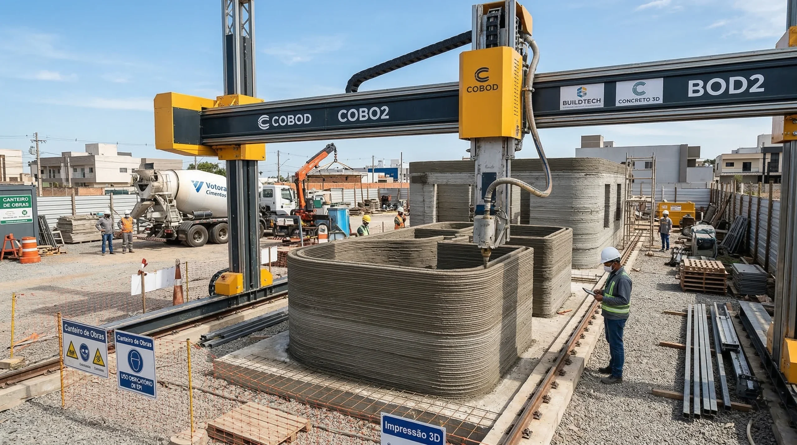 impressão 3d na construção