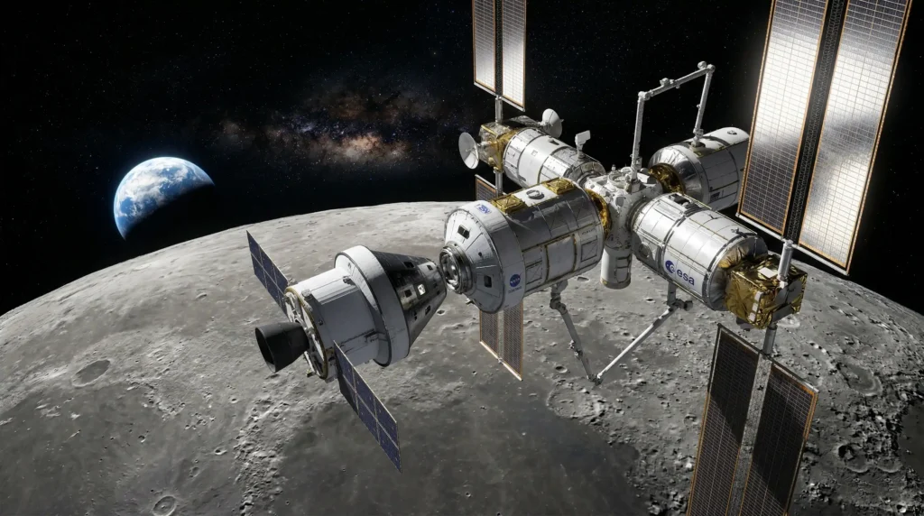Estação espacial Lunar Gateway, o porto de apoio para a próxima ida do homem à lua