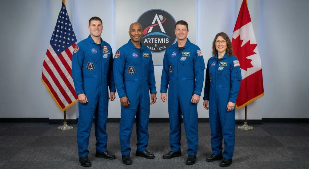 Tripulação da Artemis II selecionada para a próxima ida do homem à lua