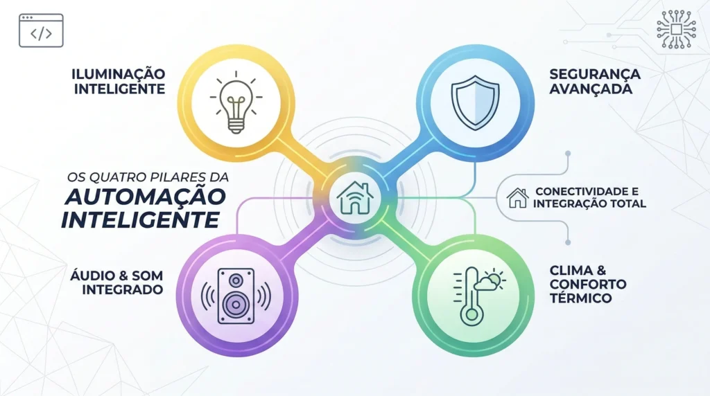 Os quatro pilares da automação residencial eficiente