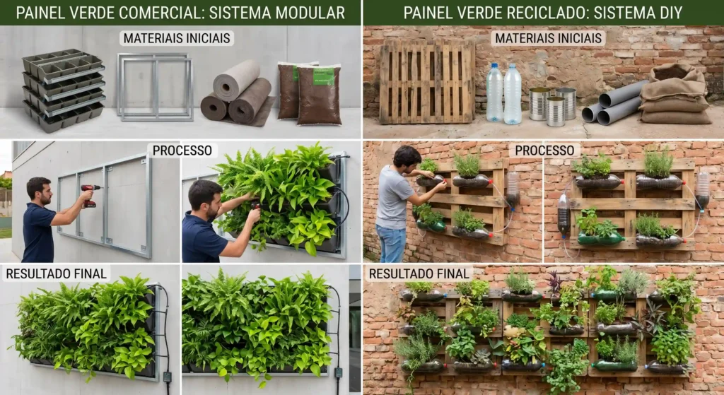 jardim modular vs diy