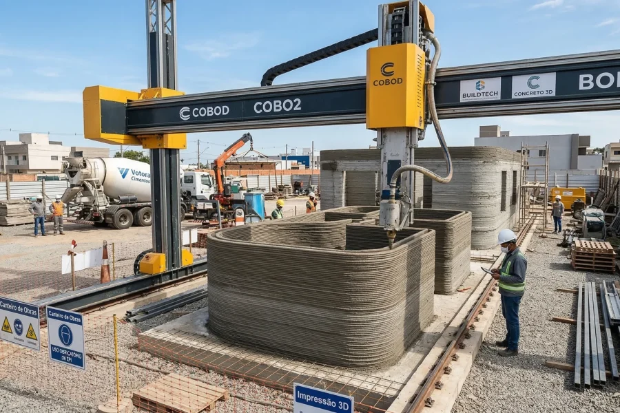 impressão 3d na construção